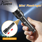 Auoyo Đèn Pin Mini Đèn Pin LED Đèn Pin Ngoài Trời Có Thể Thu Phóng Đèn Pin
