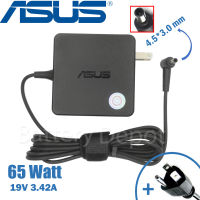 Asus Adapter ของแท้ 65W 19V 3.42A หัว Jack ขนาด 4.5*3.0mm รุ่นปลั๊กในตัว สายชาร์จ Asus อะแดปเตอร์