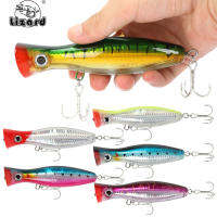 13ซม./43กรัม Popper เหยื่อล่อปลา3d เหยื่อแบบแข็งปลอมตาเหยื่อปลอม Crankbait ลอย Swimbait สำหรับการตกปลาทะเลที่เหมาะสม