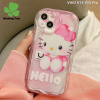 ใหม่เคสลาย Hello Kitty แบบนิ่มสำหรับ VIVO V15 / VIVO V15 Pro เคสด้านหลังแฟชั่น3D ลายการ์ตูนน่ารักป้องกันเด็กผู้หญิง