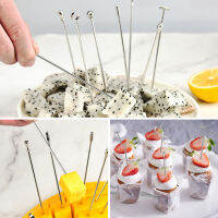 10Pcs ค็อกเทล Toothpicks,สแตนเลส Martini Olive Picks สำหรับบาร์บาร์บีคิวผลไม้,Bloody Mary Drink Sticks