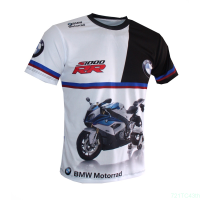 New Summer BMW Motorrad S1000RR Motorcycle Printed T-shirt fashion versatile t-shirt