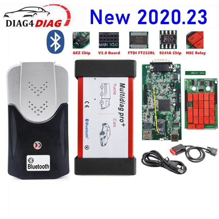 multidiag-pro-v3-0-tcs-double-board-nec-รีเลย์-v3-0-bt-รองรับรถยนต์หลายคัน2020-232017-r32021-11รถยนต์รถบรรทุกเครื่องอ่านรหัสอัตโนมัติ