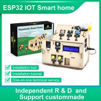 Keyestudio Smart Home IOT Kit พร้อม ESP32 Board C language และ MicroPython สําหรับ Arduino ESP32 STEAM Smart House DIY Electronic Kit