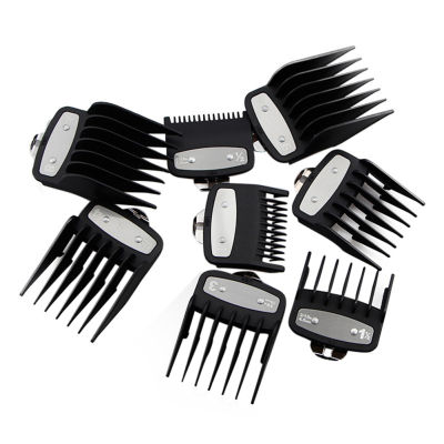 MUS 8 Pcs Set Universal Hair Clipper Limit Comb Guide Attachment Portable Barbers Tool New
