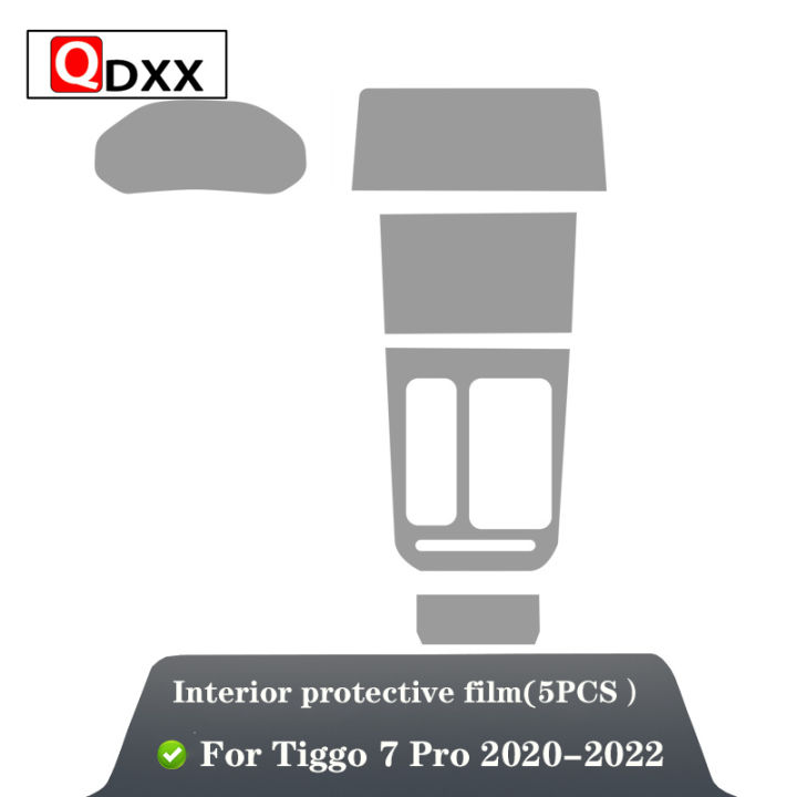 สำหรับเฌอรี่-tiggo-7-pro-2020-2022ภายในรถคอนโซลกลางใส-tpu-ฟิล์มป้องกันป้องกันรอยขีดข่วนอุปกรณ์ซ่อมฟิล์ม