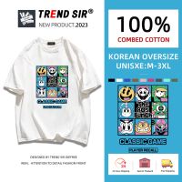 TrendSir มาแล้วจ้า? สินค้าใหม่ เสื้อยืดคอกลมแขนสั้น มีของพร้อมส่ง ินค้าคุณภาพดีออกแบบใหม่แฟชั่นล่าสุ มี7สี M-3XL