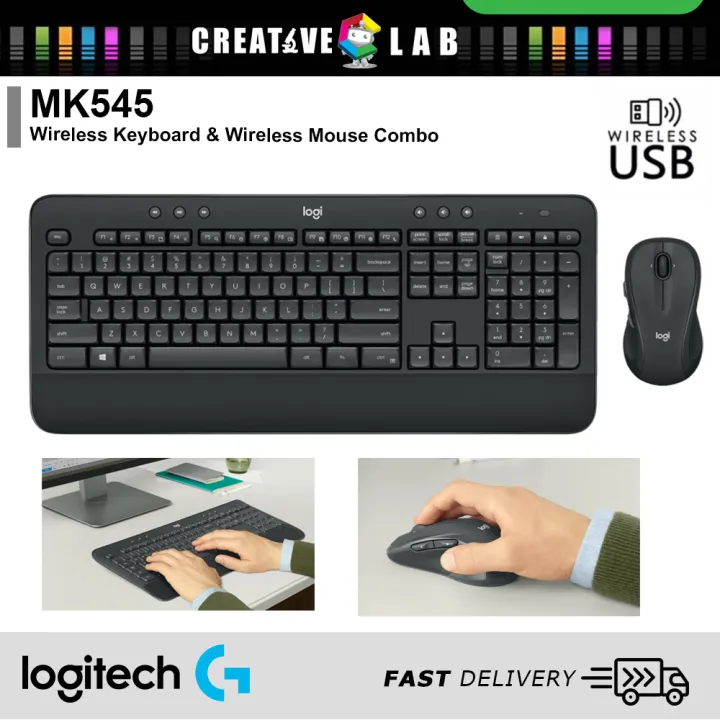 Logitech MK545 ADVANCED Wireless Keyboard & Wireless Mouse Combo