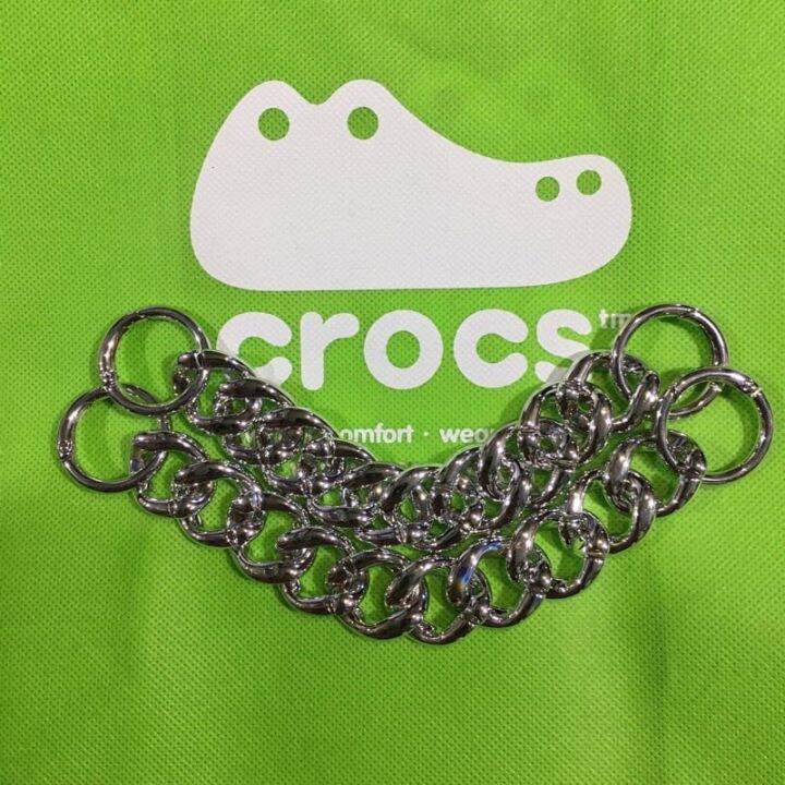 Gold and SIlver Chain Jibbitz for Crocs Clogs (Pair) Lazada PH