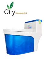 "CITY " สุขภัณฑ์ชักโครก แบบชิ้นเดียว รุ่น 2201Blue