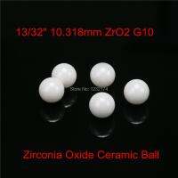 ☌✉ 13/32 10.318mm ZrO2 Zirconia Oxide Ceramic Ball G10 10pcs for valve ballbearing homogenizersprayerpump 10.318mm ceramic ball