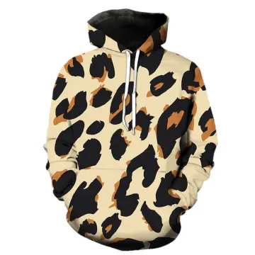 Cartoon Animal Abstract Leopard Men's Hoodies 2022 Hot Sale Casual