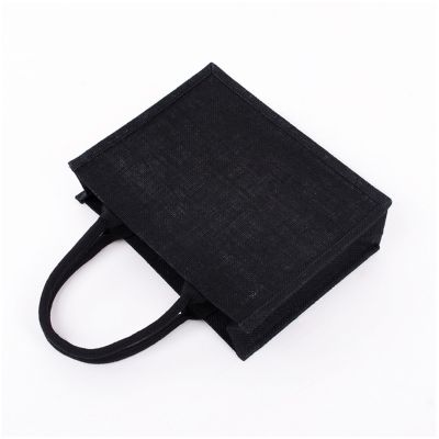 Jute Tote Bags Burlap Bag with Soft Handle for Women Shopping Handbag Organizer