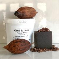 Dark Chocolate Castile Bar Soap with Cacao Nibs - Made from House-pressed Peru Cacao Butter - Formulated by Chefs