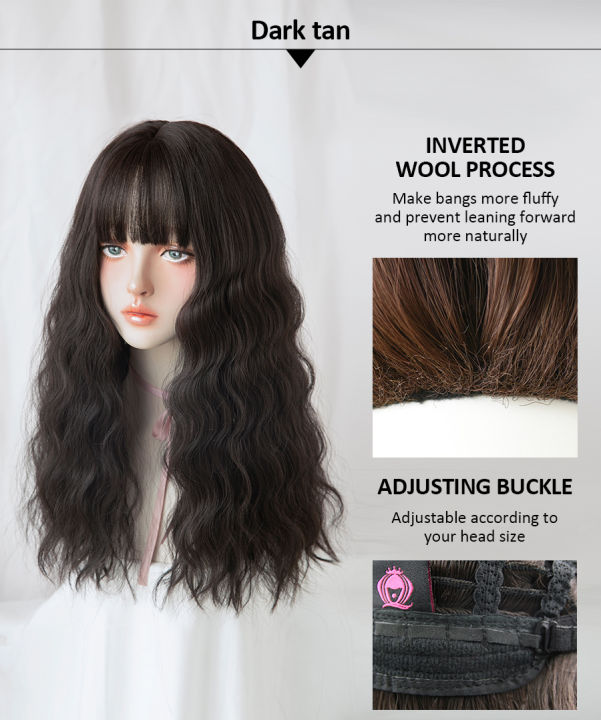 hot-7jhh-wigs-blue-deep-wave-วิกผมหน้าม้าสำหรับผู้หญิงยาว-omber-ผมสีน้ำตาล-layered-ทนความร้อนคอสเพลย์ปาร์ตี้วิกผมสังเคราะห์