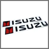 สติกเกอรแต่งรถยนต์ 2แผ่น ขนาด 6.5x40 cm ISUZU สติกเกอร์สร้างติดด้านข้างซ้าย-ขวา สำหรับ ISUZU ทุกรุ่นคุณภาพดีจริง * **ส่งเร้วทันใจ**