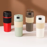 【CW】480ml Thermal Coffee Cup Smart Temperature Display Stainless Steel Thermos Mug Portable Insulated Bottle Home Office Drinkware