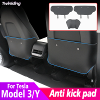 Car Seat Anti Kick Pad Protector Cover For Tesla Model 3 Model Y 2021-2022 Anti Dirty Leather interior Accessories Decoration
