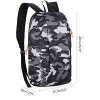 Sports Lightweight Camouflage Backpack Travel Mountaineering Bag Zipper Adjustable Belt Camping Men Ladies Children