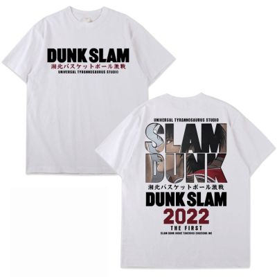 ข้อเสนอพิเศษ tshirt เสื้อยืดแขนสั้น พิมพ์ลายอนิเมะ Slam Dunk สไตล์ญี่ปุ่น ฮาราจูกุ ซากุระกิ ฮานามิจิ แฟชั่นฤดูร้อน สําหรับผู้ชาย และผS-5XL
