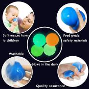 45mm Luminescent Stiky Balls Throw At Ceiling Stick Sticky Target Ball