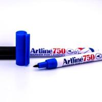 Electro48 Artline ปากกาเขียนผ้า อาร์ทไลน์ ชุด 2 ด้าม (สีน้ำเงิน,ดำ) แห้งทันที และกันน้ำ