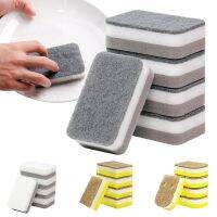 ☒ 5PCS Double-Sided Sponge Cleaner Kitchen Dishwashing Cloth Thickened Sponge Cleaning Cloth Multi-Role Household Cleaning Tools