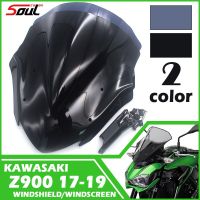 ที่บังแดดหน้ารถยนต์กระจกบังลมสำหรับรถจักรยานยนต์แบบสปอร์ตเหมาะสำหรับ KAWASAKI Z900 2017 2018 2019 17-19