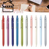 Set Pulpen ป้ายมาร์ส5ชิ้นสี Morandi 0.5มม. ปลายปากกาลายดอกไม้พิเศษปากกามาร์กเกอร์เรืองแสงเครื่องเขียนของนักเรียนซัพพลาย