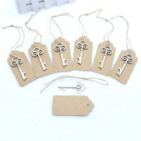 10 Pcs/Lot Key Bottle Opener DIY Skeleton Wine Opener with Escort Tag Card Rustic Wedding Party Favor Souvenir Gifts Bar Wine Tools