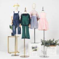 [COD] Childrens model props half-length window display stand whole body boys and girls childrens shop cloth iron base dummy