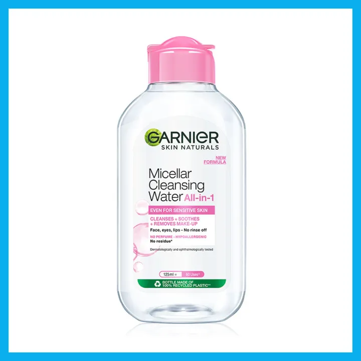 garnier-micellar-cleansing-water-even-for-sensitive-skin-125ml-การ์นิเย่-ไมเซล่า-คลีนซิ่ง-วอเตอร์-สูตรสำหรับผิวธรรมดา-มีแนวโน้มแพ้ง่าย