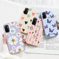 【Great. Cell phone case】สำหรับ OPPO A53 2020กรณีน่ารักดอกไม้ซิลิโคนอ่อนนุ่ม TPU กันกระแทกปกคลุมสำหรับ Oppo A53s 2020 A 53 53วินาที A 32 6.5 39; 39; กันชน C Oque F Undas