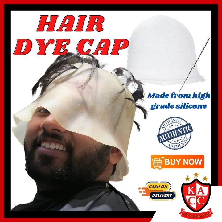 [KACC] Highlights Rubber Frosting Cap with Hook Hair Cap For