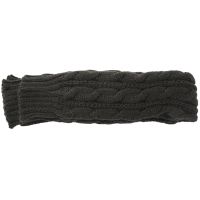 4x Fashion Winter Women Men Gloves Unisex Arm Warmer Long Fingerless Knit Mitten Dark Gray 50 cm