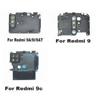 สินค้าใหม่สำหรับ Xiaomi Redmi 9 9AT 9C 9i 9A ด้านหลังกล้องมองหลังเลนส์กระจกพร้อมกาวติดปลอกคอกันสุนัขเลียอะไหล่ทดแทน