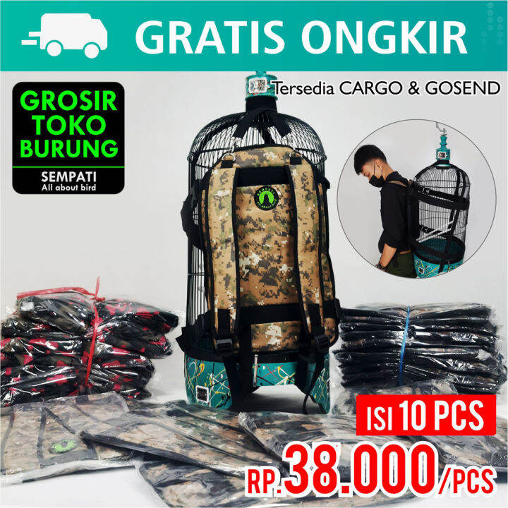 SEMPATI GROSIR Tas Gendong Sangkar Army Look Sempati Isi 10 Tas