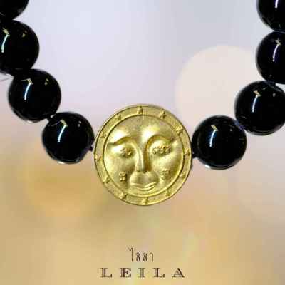 Leila Amulets หน้ายิ้มรับทรัพย์ (พร้อมกำไลหินฟรีตามรูป)