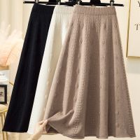 Knitted skirts female new winter fashion leisure long the tall waist wool manufacturer supply of goods