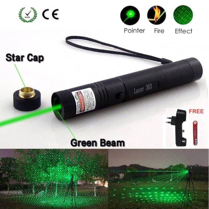 Laser light rechargeable green laser pointer high power laser ,burning ...