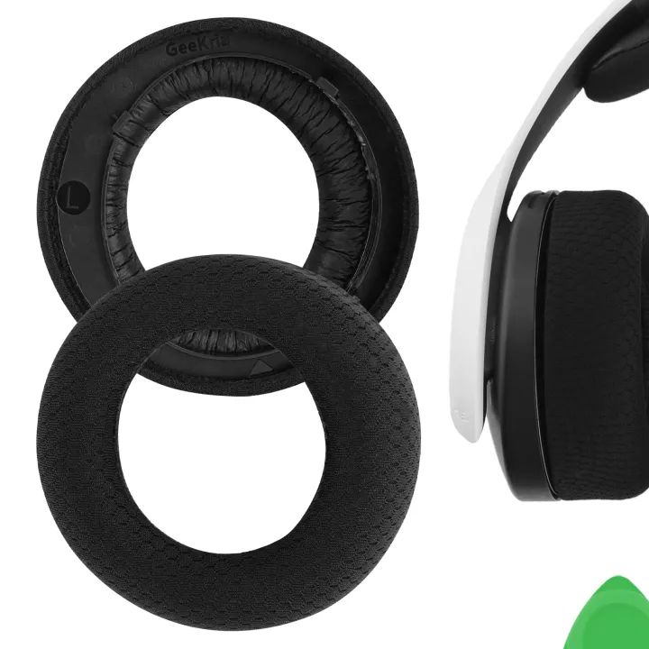 Geekria Comfort Mesh Fabric Replacement Ear Pads for Playstation 5