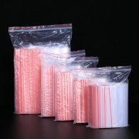 100pcs/pack 13 Small Sizes Zip Lock Plastic Bags Reclosable Transparent Bag Vacuum Storage Bag  Clear Bags Thickness 0.05mm Food Storage Dispensers