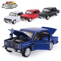 15CM Russia LADA 2106 Diecast Model Car Metal Car Kids Boys Gift Toys With Openable Door/Pull Back Function/Music/Light