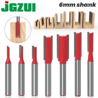 【CW】 1pc 6mm Shank Straight Bit Tungsten Carbide Single Double Flute Router Bit Wood Milling Cutter for Woodwork Tool