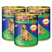 อาหารกระป๋องสุนัข สมาร์ทฮาร์ท รสไก่และผัก 400 กรัม (3 กระป๋อง) Smartheart Canned Dog Food Chicken and Vegetable Flavor 400g (3 Cans)