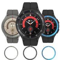 卍 Metalowa ramka do zegarka Samsung Galaxy 5 Pro Smartwatch Frontier 45mm samoprzylepna obudowa do zegarka Galaxy 5 Pro