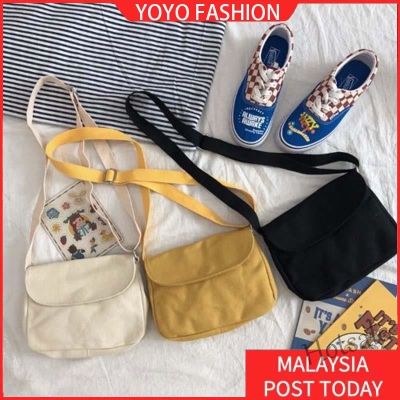 【hot sale】✜ C16 Canvas Shoulder Bag for Women Sling Bag Small Rectangular Messenger Bag Crossbody Bag Female Bag Beg kanvas