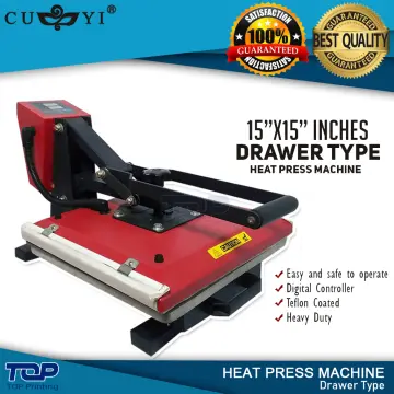 Cuyi Clamp Type Heat Press Machine 15x15 (TEFLON COATED) - Uniprint