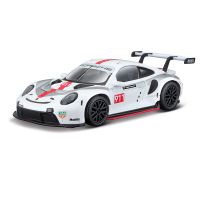 Bburago 1:43 Porsche 911 RSR Simulation alloy super toy car model For with Steering wheel control front wheel