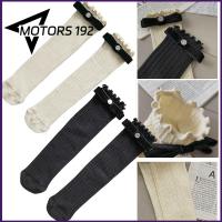 MOTORS-192 SHOP ถักนิตติ้ง ถุงน่องหลอดกลาง แถบลายทาง หวานหวานแหววว ถุงเท้าน่อง ปลอกหุ้มหุ้มหุ้มเลกกิ้งให้ความร้อน โลลิต้า ที่อุ่นขา ผู้หญิงผู้หญิงผู้หญิง